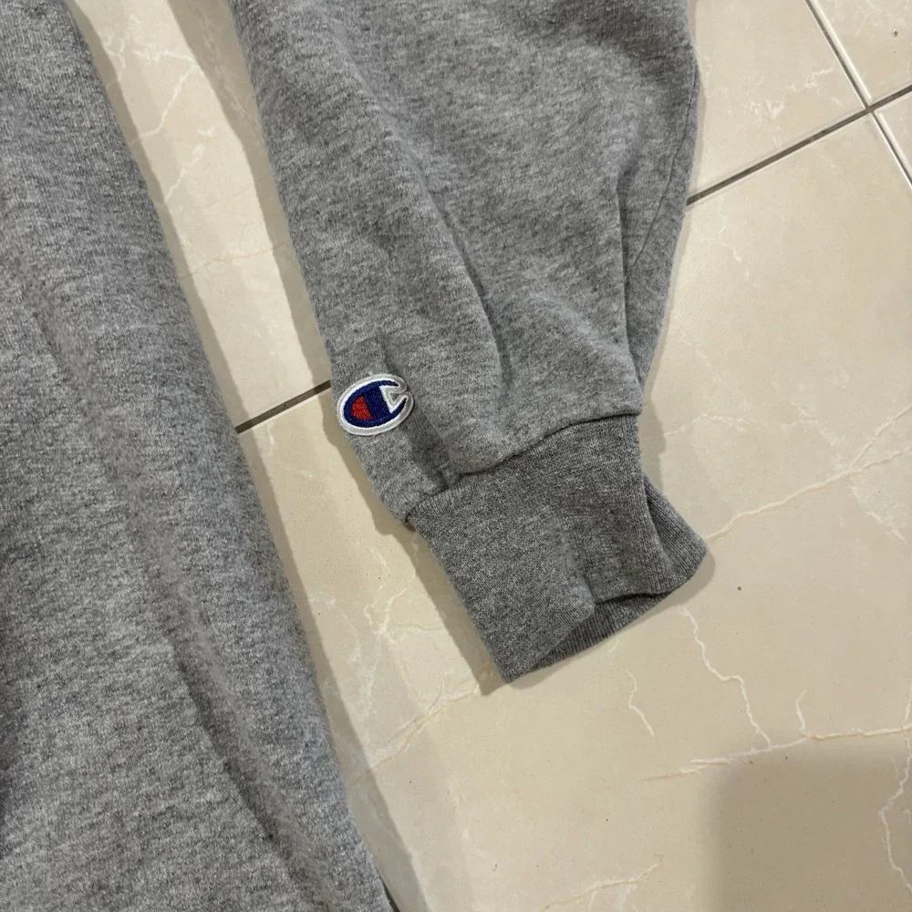 Vintage Virginia Tech Champion Hoodie Sweatshirt Men's Large College Y2K Gray